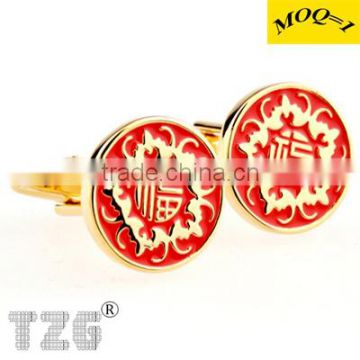 TZG10204 The Popular Gold FU Cufflink Cuff Link