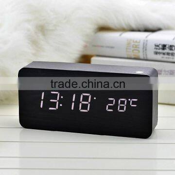 Large Rectangular USB Chargeable Square LED Clock