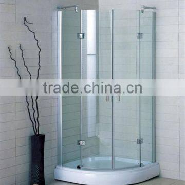 Bathroom shower screen curved tempered glass