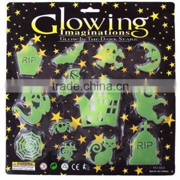 Plastic Halloween noctilucent sticker