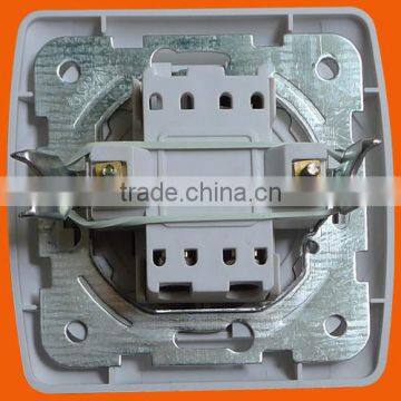 European Style Flush Mounted Two Gang One Way Wall Switch (F3002) photo-6