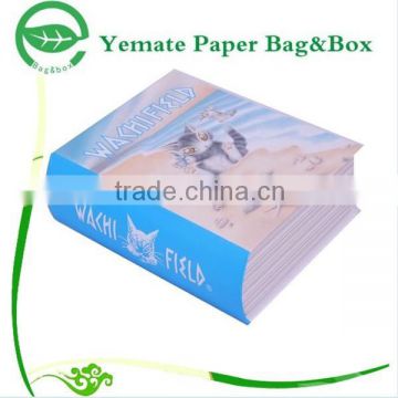 Newly designed book shape fashionable style colorful paper box printing for gift packaging