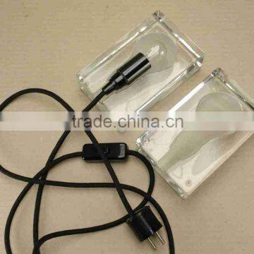 Modern LED Table Lamp With Transparent Crystal Simple Square Table Lamp photo-2