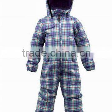 Kids Polyster waterproof snow suit,One Piece Snow Suit