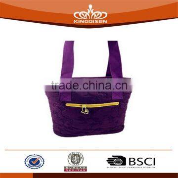 Purple Elegant Women Garment Fabric Hand Bag photo-2