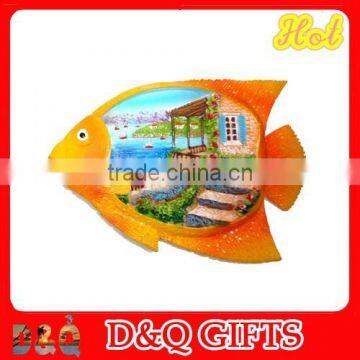 Polyresin souvenir fish magnet