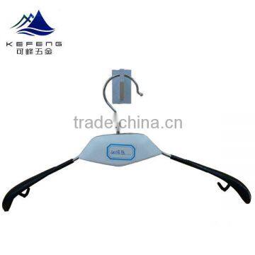 Fashionable Metal Clothes and Pants Hanger With Plastic Hook photo-2