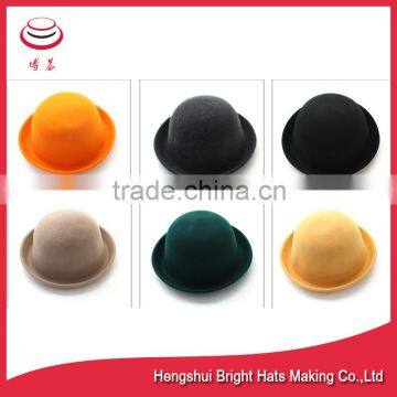 2016 Winter new style Wool felt hat bowler hat children hats