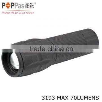 1W powerful led with AAA batteries Zoom flashlight