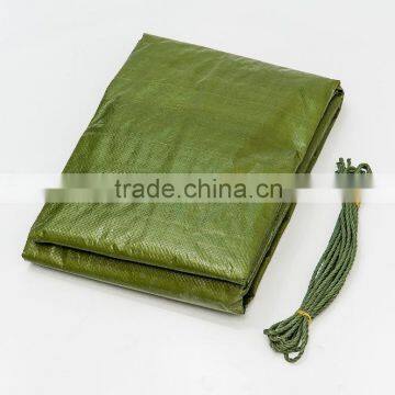 105gsm Green Color pe Tarpaulin &100% New Materials PE Tarpaulin With Nylon Rope