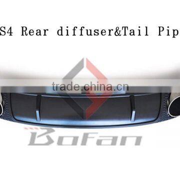 Car Rear diffuser with exhaust for Audi A4 B9 RS4 2013 up