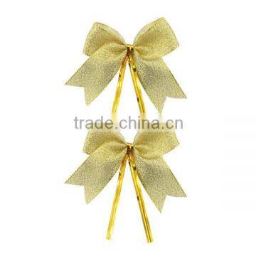 Wholesale twist tie Christmas ribbon bow