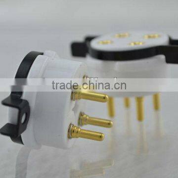 Audiocrast Gold Plated Ceramic 4 Pin Tube Socket