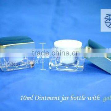 Bright Gold Cosmetic Jars 10g, 10g Cream Jar, Plastic Cream Jar photo-4