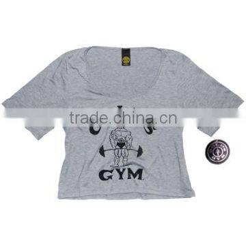 Gold Gym Flashdance Crop Tee Shirts