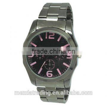 Custom Logo Quality Reloj Stainless Steel Back Japan Movt Wrist Men's Watch