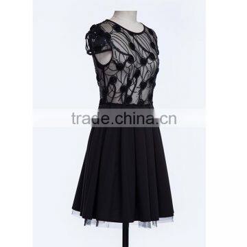 Free Sample New Fashion OEM Customized Sizes Latest Dress Patterns Party Wear Western Chiffon Dress for Lady photo-3