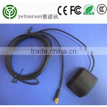 GPS Antenna Active MCX Male Straight Connector With 3M Extension Cable Magnetic
