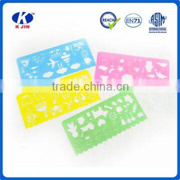 Wholesale cheap price different shapes drawing plastic stencil ruler for kids                        
                                                Quality Choice