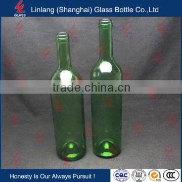 Long Exported Wholesale Emerala Green Wine Bottle photo-3
