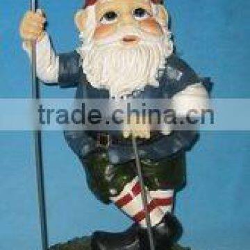 santa claus play the glof