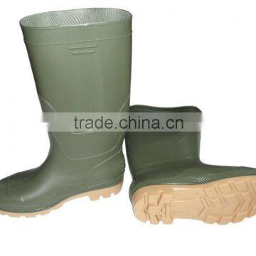 green pvc rain boots without steel toe,wellington boots