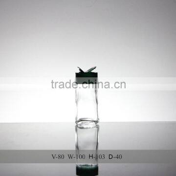 salt and pepper shaker, spice glass jar with shaker top