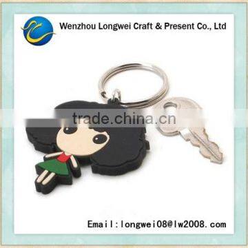 souvenir cartoon personalized soft pvc no minimum custom keychains