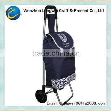 newest trolley shopping bag with chair/shopping trolley bag/shopping bag with wheels