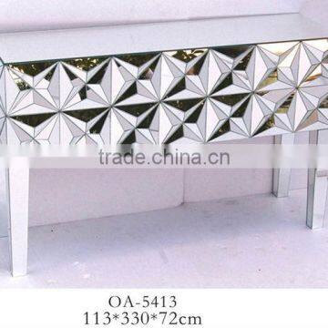 factory price good quality decorative mirrored furniture