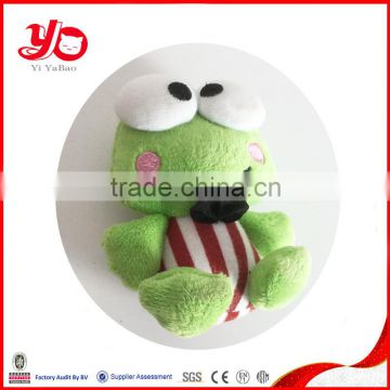 New design green frog stuffed animal mini plush baby toy