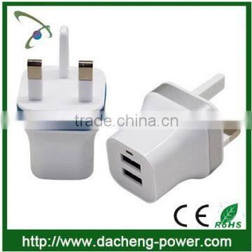 travel usb charger 5V 2.1A usb mobile travel charger for iphone samsung