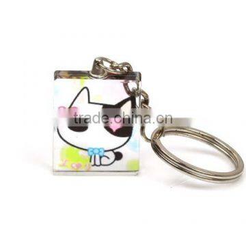 Cheap cute crystal promotional key rings for giveaway souvenir gifts