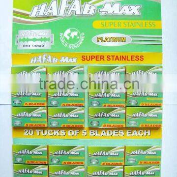 Double Edge Shaving Razor Blade