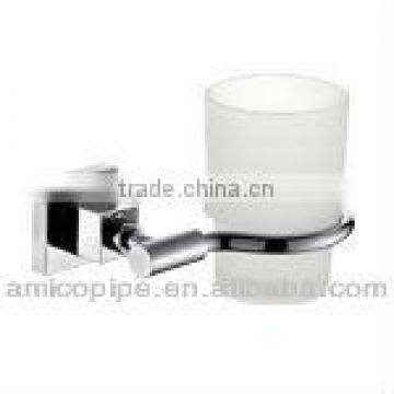 Brass/Zinc/Stainless Steel Single Tumbler Holder with Glass