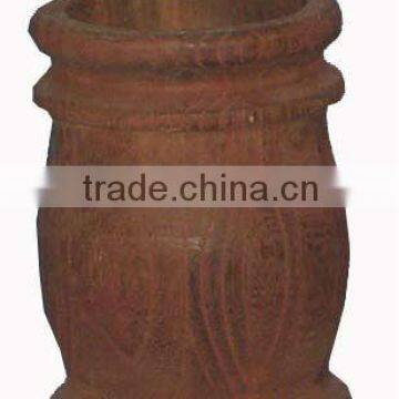 antique wooden vases