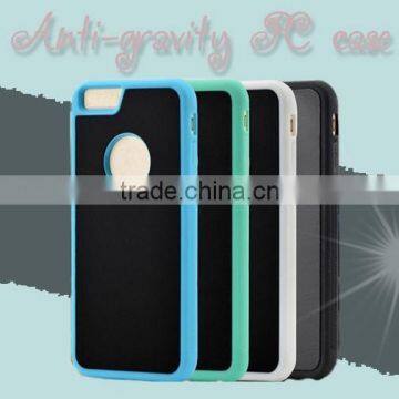 Anti-gravity Magical Sticky PC Case with TPU Border for iPhone 6 Plus/6S Plus (5.5")