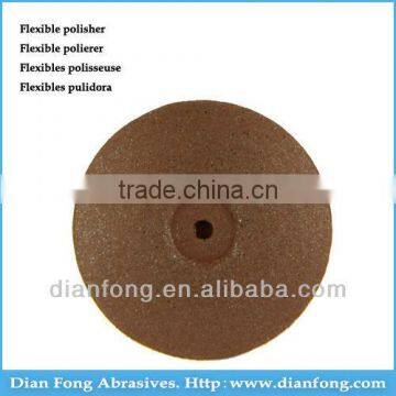 A103M Wheel Shaped Brown Flex Rubber Polishers Rubber Bushings