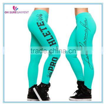 womens nylon/spandex leggings dry fit sports pants