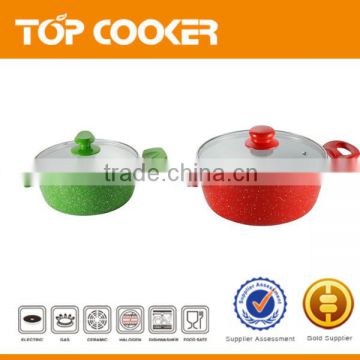 Forged Aluminium Ceramic Coating Cookig Pots With Lid