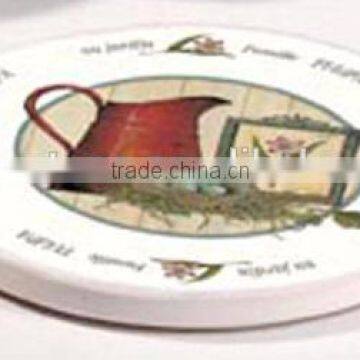 Different Imaged White Marble Coaster
