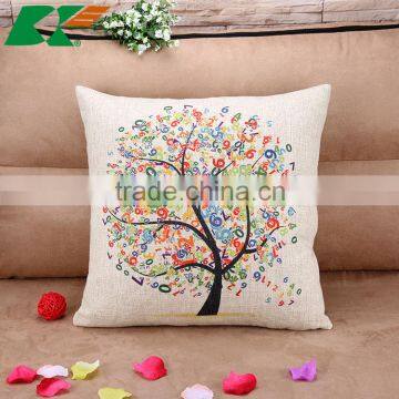 2015 hot style Cartoon rich tree sofa cushion cover Cotton and linen hold pillow Creative nap pillow