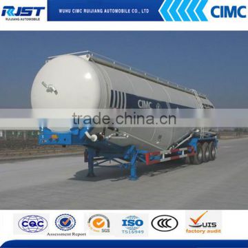 Tri- axle V-type silo cement trailer, bulk cement tanker trailer,bulk powder tanker trailers