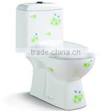 Hot-sale Middle East & Indian washdown one piece toilet with bulit in bidet toilet sanitary ware Model GC-A02