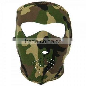 Full Face WOODLAND CAMOUFLAGE Neoprene Protective Facemask