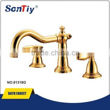 Brushed nickel finished bibcock bathrom bath mixer tap