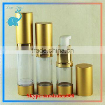 airless serum bottles gold color 30ml 50ml 100ml