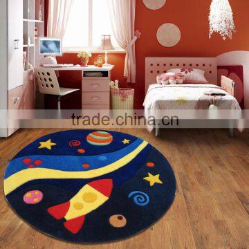 Cute Hand Made Circular Carpet Soft Kids Rug photo-2