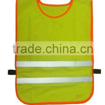 kids safety vest with 120g knitting fabric high reflective tape