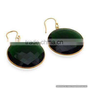 Green Tourmaline 925 Sterling Silver Earring_Gemstone Silver Jewelry_Silver Jewelry